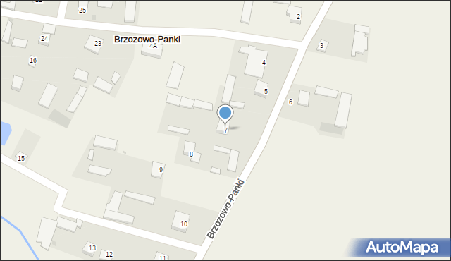 Brzozowo-Panki, Brzozowo-Panki, 7, mapa Brzozowo-Panki
