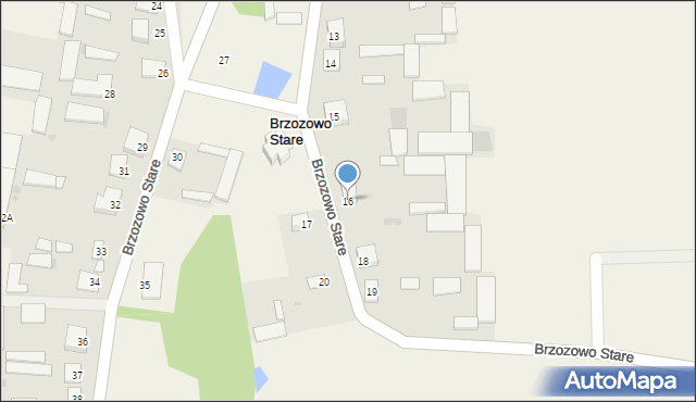 Brzozowo Stare, Brzozowo Stare, 16, mapa Brzozowo Stare