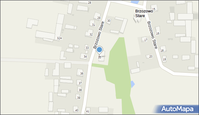 Brzozowo Stare, Brzozowo Stare, 35, mapa Brzozowo Stare