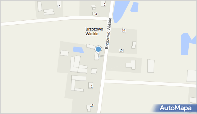 Brzozowo Wielkie, Brzozowo Wielkie, 3, mapa Brzozowo Wielkie