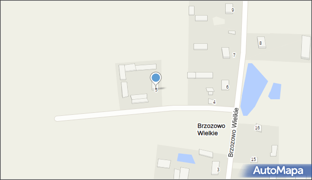 Brzozowo Wielkie, Brzozowo Wielkie, 5, mapa Brzozowo Wielkie