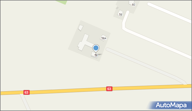 Brzozowy Kąt, Brzozowy Kąt, 58, mapa Brzozowy Kąt