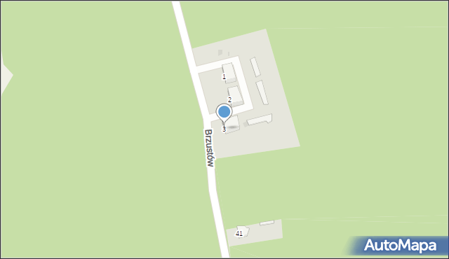 Brzustów, Brzustów, 3, mapa Brzustów