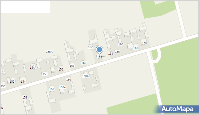 Brzustów, Brzustów, 163, mapa Brzustów