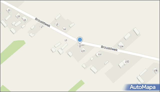 Brzustówek, Brzustówek, 12, mapa Brzustówek