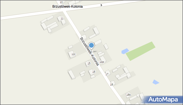Brzustówek, Brzustówek, 14, mapa Brzustówek