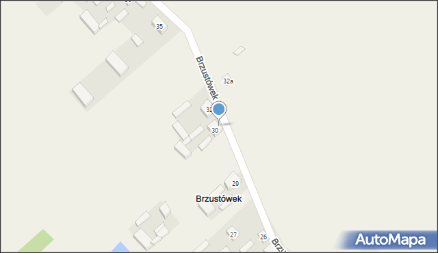 Brzustówek, Brzustówek, 31, mapa Brzustówek