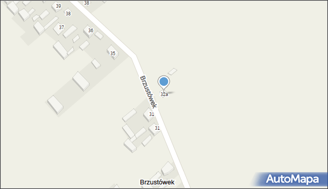 Brzustówek, Brzustówek, 32a, mapa Brzustówek