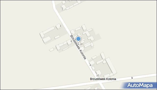 Brzustówek, Brzustówek, 7, mapa Brzustówek