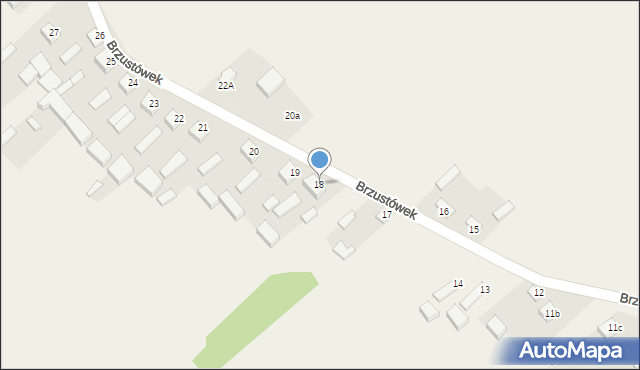 Brzustówek, Brzustówek-Kolonia, 18, mapa Brzustówek