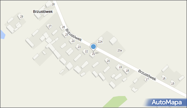 Brzustówek, Brzustówek-Kolonia, 21, mapa Brzustówek