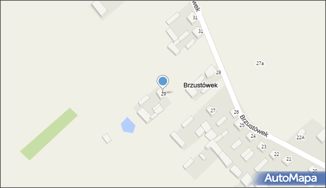 Brzustówek, Brzustówek-Kolonia, 29, mapa Brzustówek