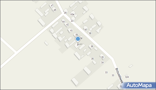 Brzustówek, Brzustówek-Kolonia, 37, mapa Brzustówek