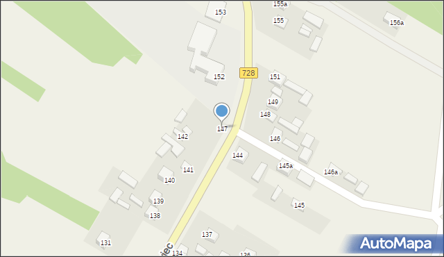 Brzustowiec, Brzustowiec, 147, mapa Brzustowiec