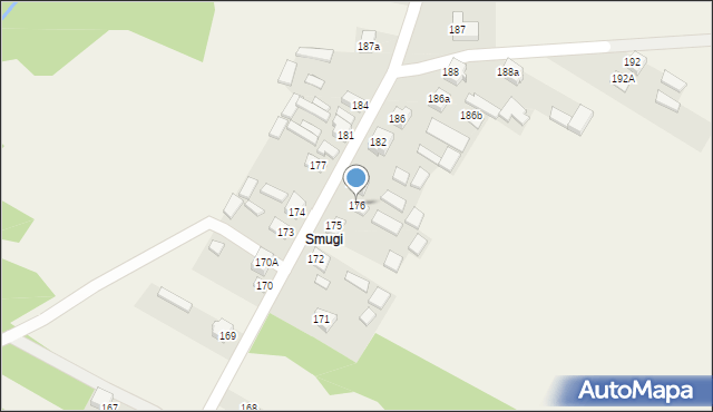 Brzustowiec, Brzustowiec, 176, mapa Brzustowiec