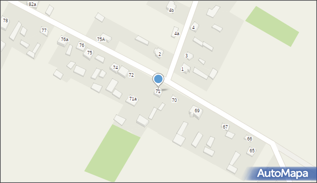 Brzustowiec, Brzustowiec, 71, mapa Brzustowiec