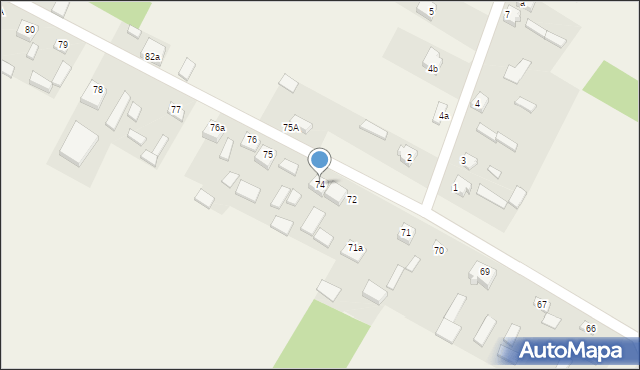 Brzustowiec, Brzustowiec, 74, mapa Brzustowiec