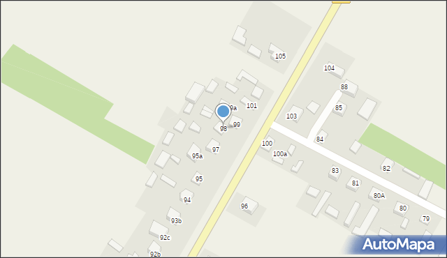 Brzustowiec, Brzustowiec, 98, mapa Brzustowiec