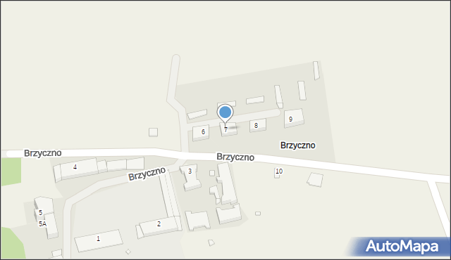 Brzyczno, Brzyczno, 7, mapa Brzyczno