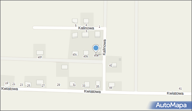 Brzyków, Brzyków, 40a, mapa Brzyków