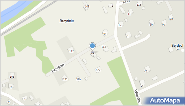 Brzyście, Brzyście, 52, mapa Brzyście
