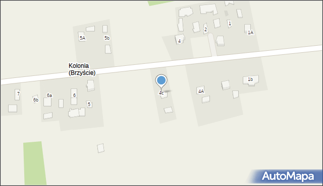 Brzyście, Brzyście, 4c, mapa Brzyście
