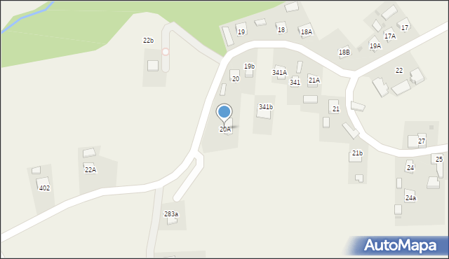 Brzyska, Brzyska, 20A, mapa Brzyska