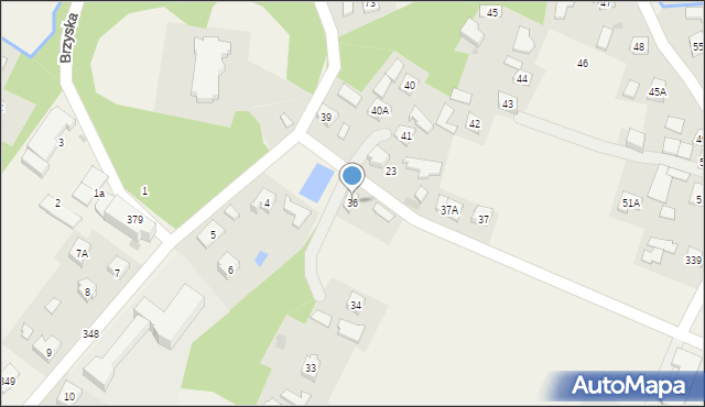 Brzyska, Brzyska, 36, mapa Brzyska