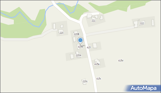 Brzyska, Brzyska, 415b, mapa Brzyska