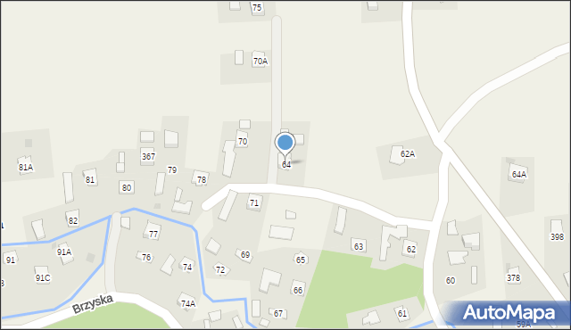 Brzyska, Brzyska, 64, mapa Brzyska