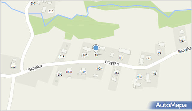 Brzyska, Brzyska, 99, mapa Brzyska