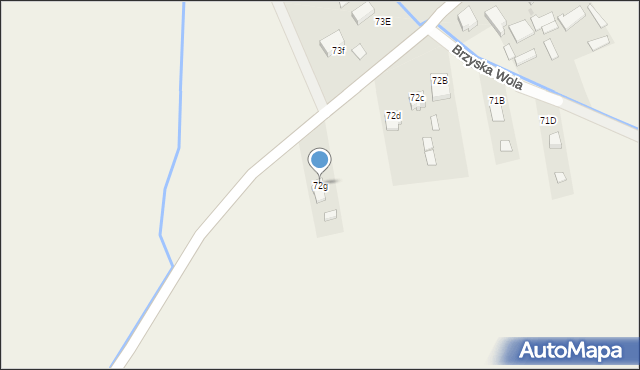 Brzyska Wola, Brzyska Wola, 72g, mapa Brzyska Wola