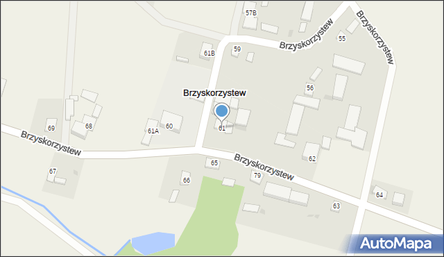 Brzyskorzystew, Brzyskorzystew, 61, mapa Brzyskorzystew