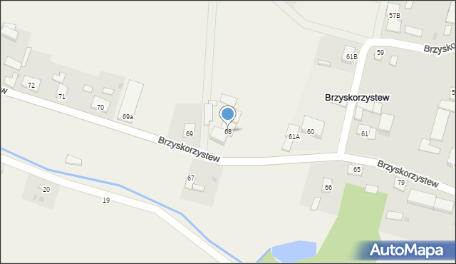 Brzyskorzystew, Brzyskorzystew, 68, mapa Brzyskorzystew