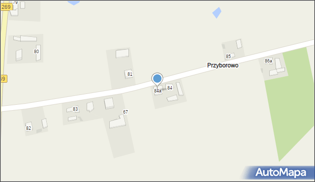 Brzyszewo, Brzyszewo, 84a, mapa Brzyszewo