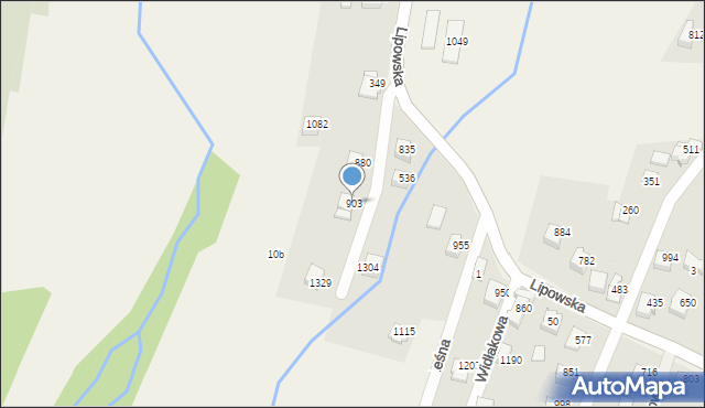 Buczkowice, Brzozowa, 903, mapa Buczkowice