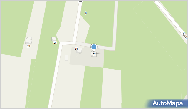 Budy Zaklasztorne, Brzozowa, 7, mapa Budy Zaklasztorne