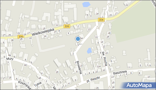 Buk, Browarna, 1, mapa Buk
