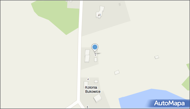 Bukowice, Brzozowa, 2, mapa Bukowice