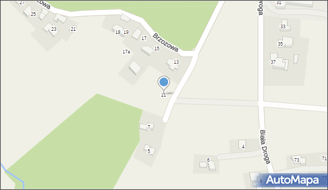 Bulowice, Brzozowa, 11, mapa Bulowice