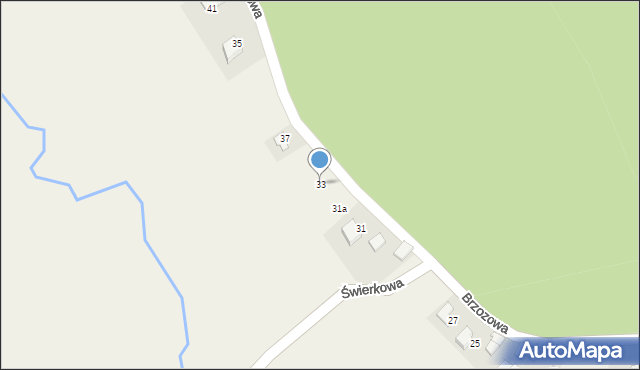 Bulowice, Brzozowa, 33, mapa Bulowice