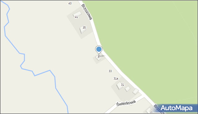 Bulowice, Brzozowa, 37, mapa Bulowice