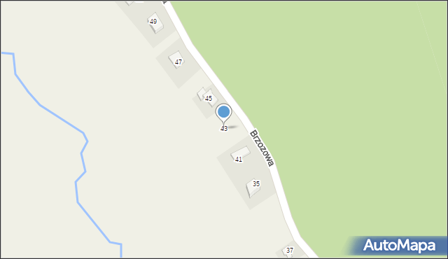Bulowice, Brzozowa, 43, mapa Bulowice