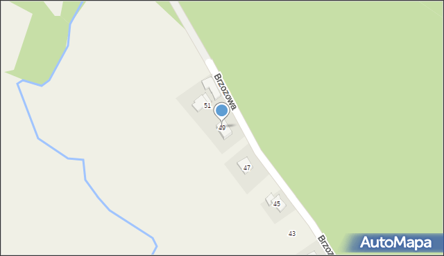 Bulowice, Brzozowa, 49, mapa Bulowice