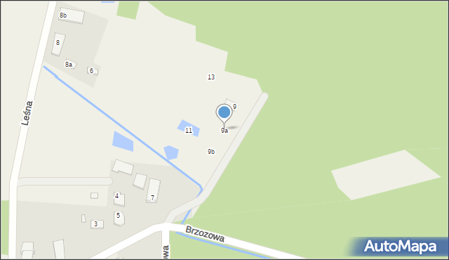 Cendrowice, Brzozowa, 9a, mapa Cendrowice