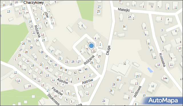 Charzykowy, Bratków, 11, mapa Charzykowy