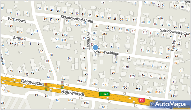 Chełm, Broniewskiego Władysława, 2, mapa Chełma