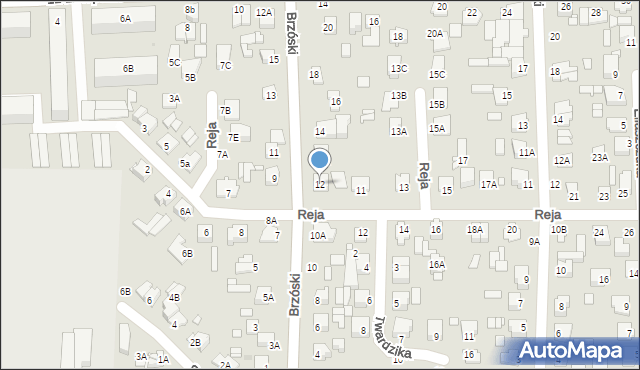 Chełm, Brzóski Stanisława, ks., 12, mapa Chełma