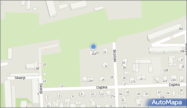 Chełm, Brzóski Stanisława, ks., 31a, mapa Chełma