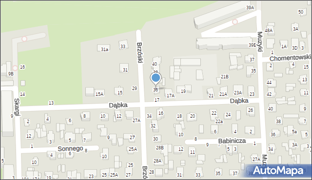 Chełm, Brzóski Stanisława, ks., 36, mapa Chełma